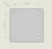 Universal Stand Bottom Plate Geometry