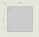 Universal Stand Bottom Plate Geometry