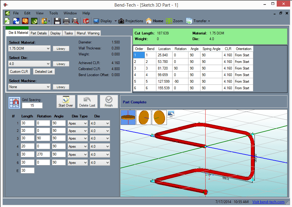 Bend-Tech EZ 3D - JMR Manufacturing